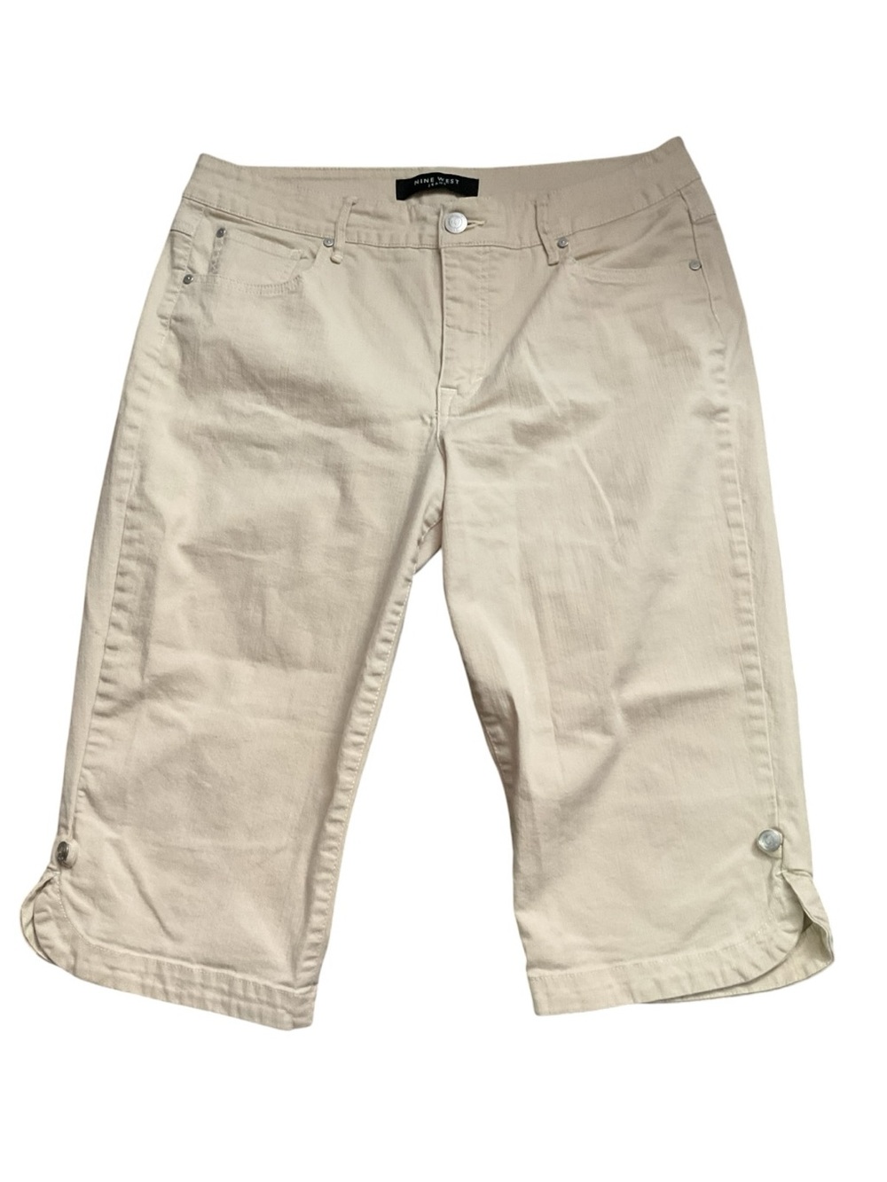 Nine West Beige Knee-Length Capris
